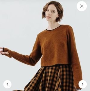 Son de Flor Wool Crop Sweater